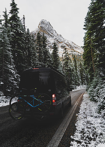 Nature, Mountains, Snow, Road, Car, Snow Covered, Snowbound HD phone wallpaper
