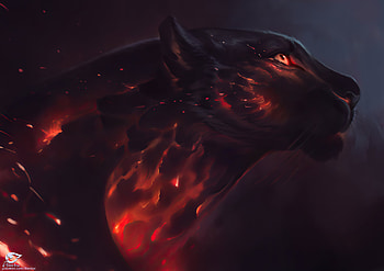 Tiger Red, tiger, artist, artwork, artstation HD wallpaper