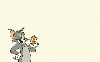 Tom and Jerry, White background, , Mobile backgrounds HD wallpaper