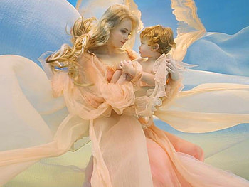 Lady w Kid, beautiful HD wallpaper