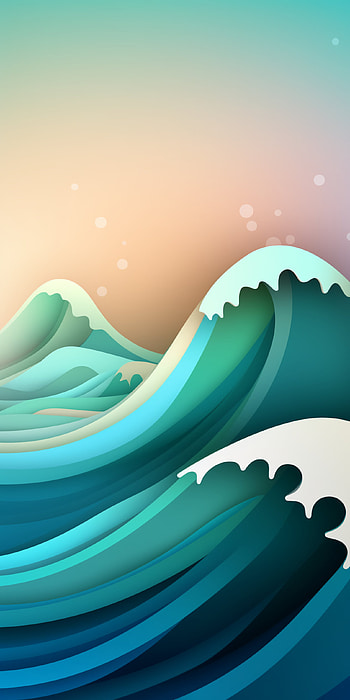 artistic, wave HD phone wallpaper