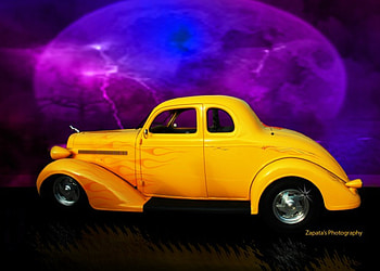 Yallo luna azul, blue, dodge, moon, yellow HD wallpaper