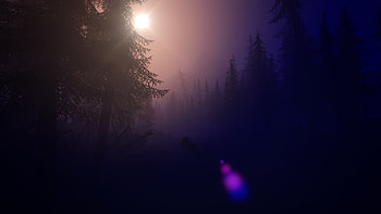 Simple, digital, art, forest, simplistic, atmospheric, nature, tree, artistic HD wallpaper