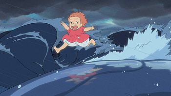 Ponyo, Studio Ghibli, Backgrounds, Animation HD wallpaper
