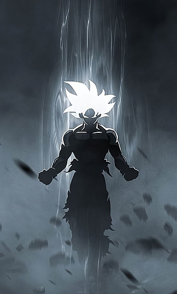 Goku, anime art, glowing eyes and hair . Dragon ball , Dragon ball z , Dragon ball, Dragon Ball Dark HD phone wallpaper