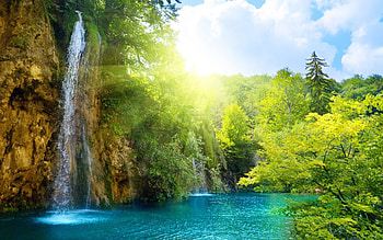 Landscape, Rivers, Waterfalls HD wallpaper