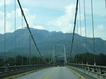 The Rockies mountains in BC - Canada 79, white, graphy, Mountains, summit, snow, clouds, sky, bridges, roads, Birds HD wallpaper