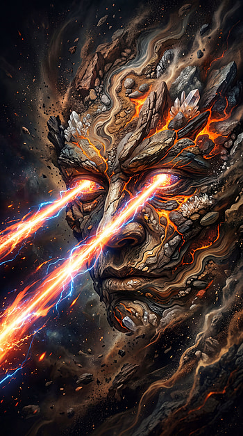 Magma Gaze | Volcanic Laser Eyes | Eruption Eyebeams | Rockfire Beams, Lava HD phone wallpaper