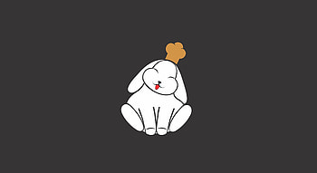 Funny, Art, Vector, Protruding Tongue, Tongue Stuck Out, Rabbit HD wallpaper