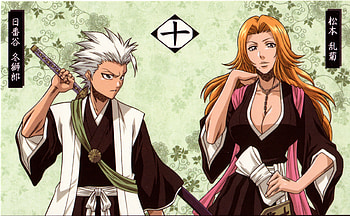 division n�11, matsumoto, capitaine, 13, toshiro, rangiku, hitsugaya, bleach, gotei, anime, vice-capitaine, symbole, division HD wallpaper
