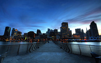 Cities, Twilight, Usa, Fog, Dusk, Evening, United States, California, California State, San Francisco HD wallpaper
