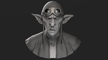 Steampunk goblin art, Maximilien Albert artwork, Mechanical goblin design, Industrial aesthetic HD wallpaper
