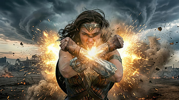 Wonder Woman Armed And Unstoppable, wonder-woman, superheroes, artwork, art, digital-art, ai HD wallpaper