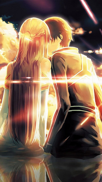 Anime Couple, Couple Kiss, Love, Anime HD phone wallpaper
