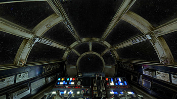 Millenium-Falcon-cockpit HD wallpaper