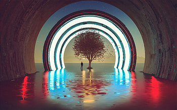 Forbidden Area, artist, artwork, digital-art, deviantart, reflection HD wallpaper