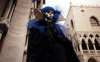 Carnival in Venice, costume, clothing, beautiful, masked, people HD wallpaper