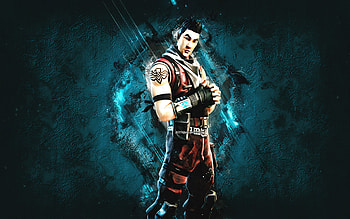 Fortnite Original Renegade Skin, Fortnite, main characters, blue stone background, Original Renegade, Fortnite skins, Original Renegade Skin, Original Renegade Fortnite, Fortnite characters HD wallpaper