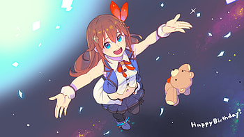 Anime girl, cute, Tokino Sora, Virtual Youtuber HD wallpaper