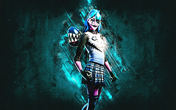Fortnite Cotton Candy Grisabelle Skin, Fortnite, main characters, blue stone background, Cotton Candy Grisabelle, Fortnite skins, Cotton Candy Grisabelle Skin, Cotton Candy Grisabelle Fortnite, Fortnite characters HD wallpaper