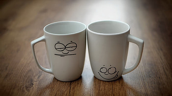 Miscellanea, Miscellaneous, Mood, Faces, Two Cups HD wallpaper