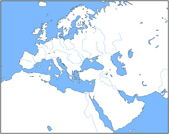 Outline map of Europe. Middle east map, Europe map, Map HD wallpaper