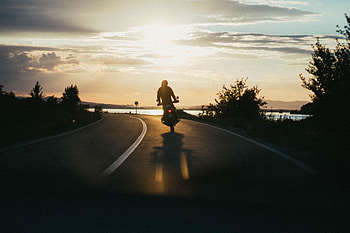 Long drive, bike, ride, highway, biker HD wallpaper