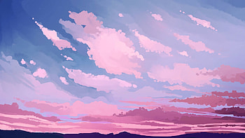 Clouds, Pink hues, Dreamy atmosphere, Peaceful ambiance HD wallpaper