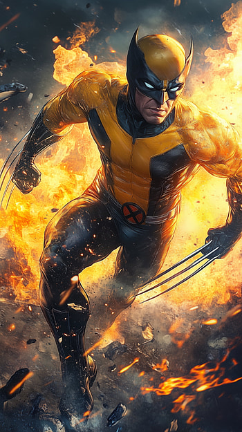 Wolverine X-Men Dynamic Action , Wolverine HD phone wallpaper