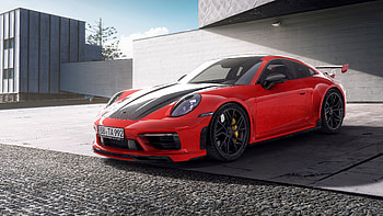 Techart, Porsche 911, Porsche, Carrera, GTS, Coupe, 2022, Red, Car, Cars HD wallpaper
