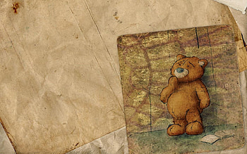 Miscellanea, Miscellaneous, Bear, , Drawing, Old, Paper HD wallpaper