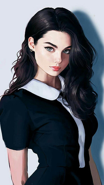Beauty 778, beautiful, art, drawing, girl HD phone wallpaper