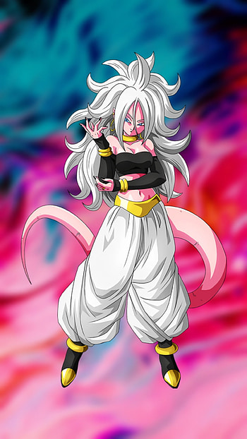 Androide 21, ojos, cian HD phone wallpaper