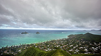 Lanikai Beach time-lapse, Mokulua Islands, Hawaiian nature, Tropical beauty HD wallpaper