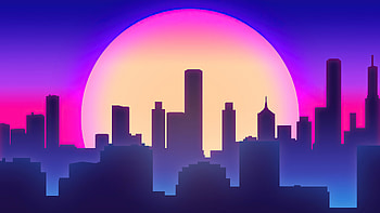 City Vibes Synthwave , synthwave, retrowave, artist, artwork, digital-art HD wallpaper