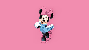 Minnie Mouse, Disney logo, Art illustration HD wallpaper