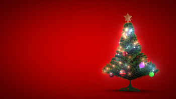 Holiday tree, holiday, christmas, red, december, new year, tree HD wallpaper