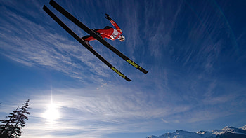 Jumping, Ski jumping, , Adventure HD wallpaper