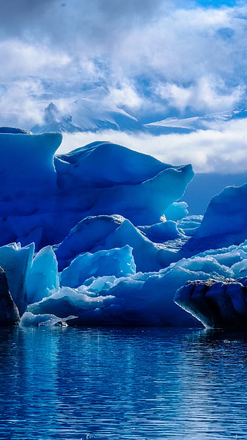 Glacier, Lagoon , Spectacular sight, Perfect for HD phone wallpaper
