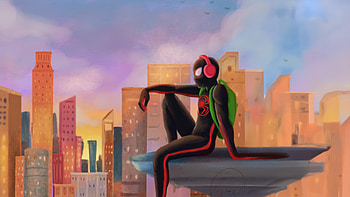 Miles Morales In Full Exploration, miles-morales, spiderman, superheroes, artwork, digital-art, art, artstation HD wallpaper