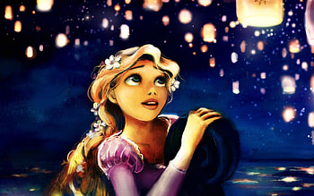 rapunzel, night, cartoon, disney, women, girl, artistic HD wallpaper