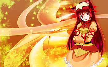 Wolf Girl, anime, ears, girl, long hair, wolf HD wallpaper