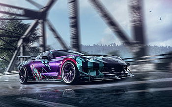 Chevrolet Corvette C7, NFS Heat HD wallpaper