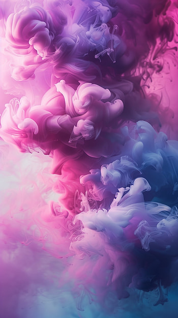 Dreamy Pink and Blue Aesthetic Clouds, aesthetic, Abstract, smoke, colorful, swirl HD phone wallpaper