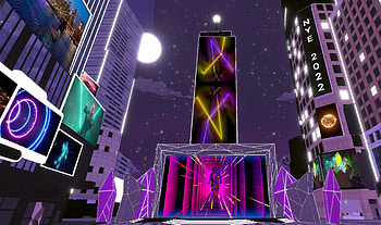 New Year's Eve, Metaverse celebration, Virtual gatherings, Alternative experiences HD wallpaper