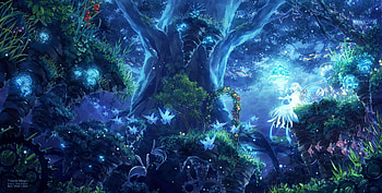 http://w.data.com/anime/fantasy-forest- HD wallpaper