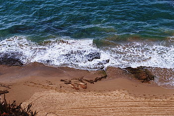 Nature, Sea, Shore, Bank, Traces HD wallpaper