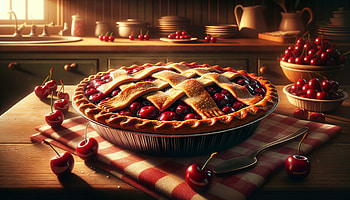 Delicious Cherry Pie – Perfect for Background, Cherry Pie, dessert, baking, kitchen, food graphy HD wallpaper