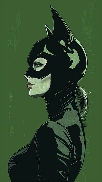 Fierce Catwoman for HD phone wallpaper