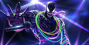 Mic Drop Venom, venom, superheroes, artist, artwork, digital-art, artstation HD wallpaper